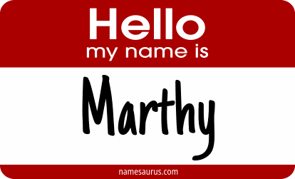 Hello my name is Marthy png download