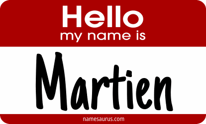 Hello my name is Martien png download