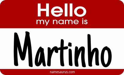 Hello my name is Martinho png download