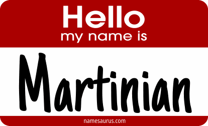 Hello my name is Martinian png download