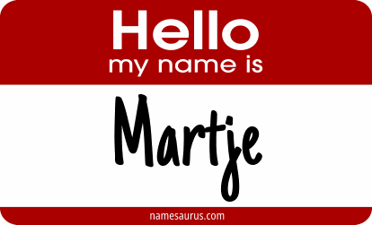 Hello my name is Martje png download