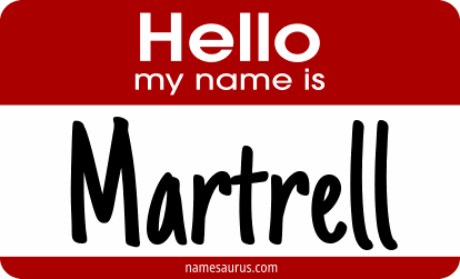 Hello my name is Martrell png download