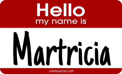 Hello my name is Martricia png download