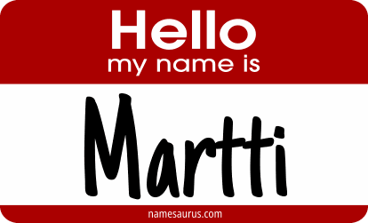 Hello my name is Martti png download