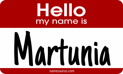 Hello my name is Martunia png download