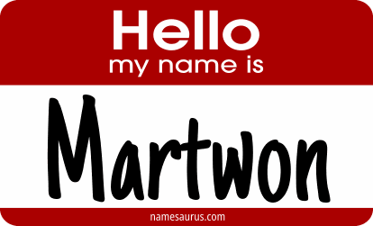 Hello my name is Martwon png download