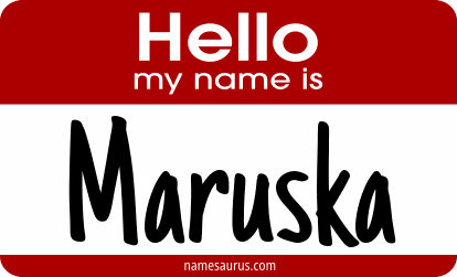 Hello my name is Maruska png download