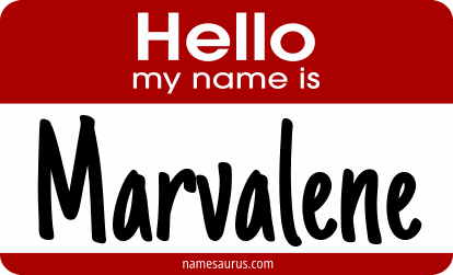 Hello my name is Marvalene png download