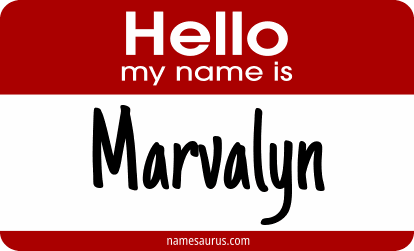Hello my name is Marvalyn png download