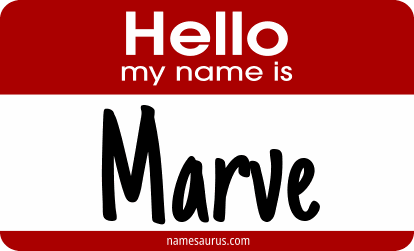 Hello my name is Marve png download