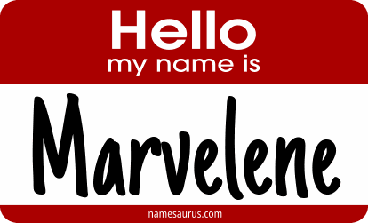 Hello my name is Marvelene png download