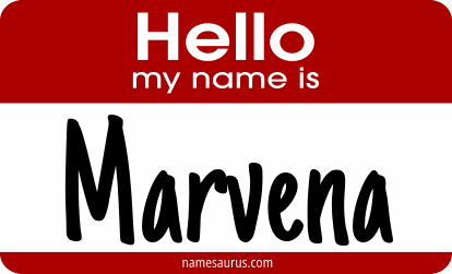 Hello my name is Marvena png download