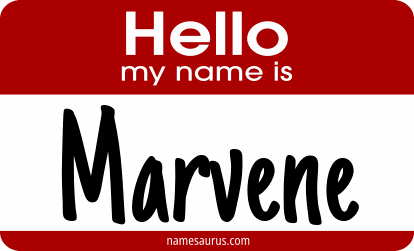 Hello my name is Marvene png download