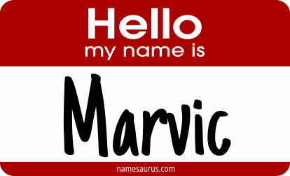 Hello my name is Marvic png download
