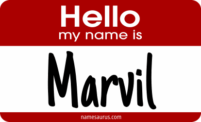 Hello my name is Marvil png download