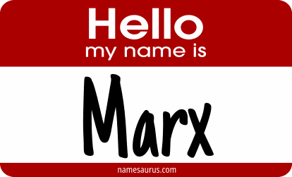 Hello my name is Marx png download