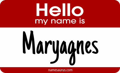 Hello my name is Maryagnes png download