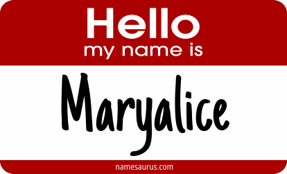 Hello my name is Maryalice png download
