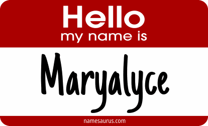 Hello my name is Maryalyce png download