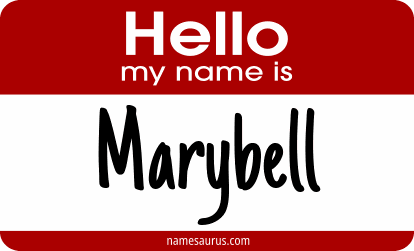 Hello my name is Marybell png download