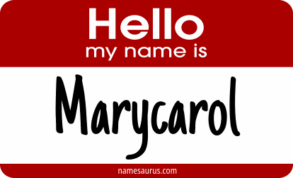 Hello my name is Marycarol png download