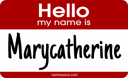 Hello my name is Marycatherine png download