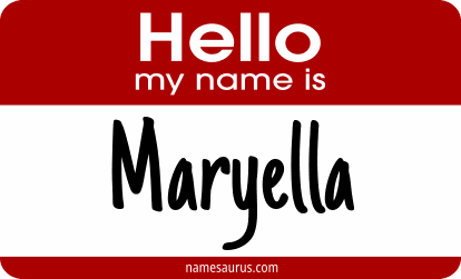 Hello my name is Maryella png download
