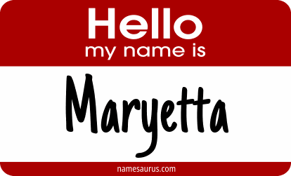 Hello my name is Maryetta png download