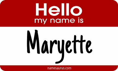 Hello my name is Maryette png download