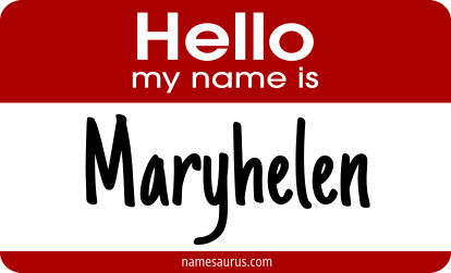 Hello my name is Maryhelen png download