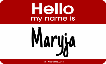 Hello my name is Maryja png download