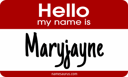 Hello my name is Maryjayne png download