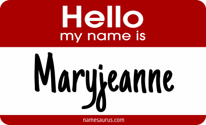 Hello my name is Maryjeanne png download