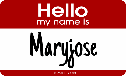 Hello my name is Maryjose png download