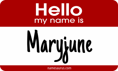 Hello my name is Maryjune png download