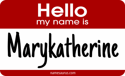 Hello my name is Marykatherine png download