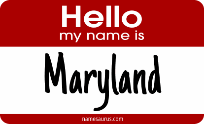 Hello my name is Maryland png download