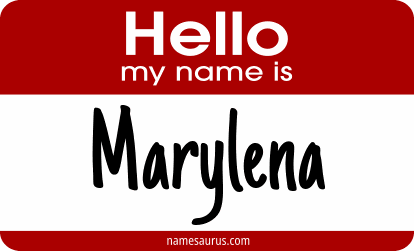 Hello my name is Marylena png download