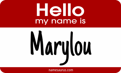 Hello my name is Marylou png download