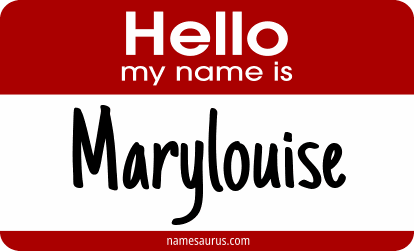 Hello my name is Marylouise png download