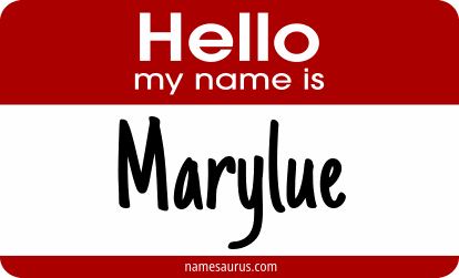 Hello my name is Marylue png download