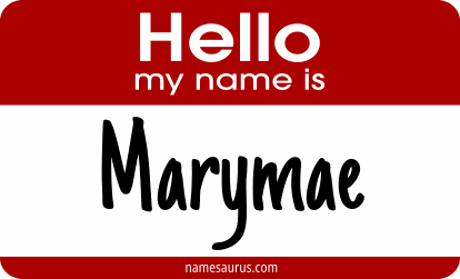 Hello my name is Marymae png download