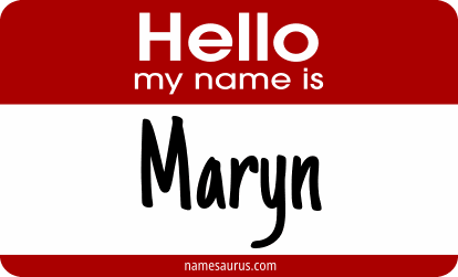 Hello my name is Maryn png download