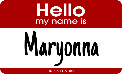 Hello my name is Maryonna png download