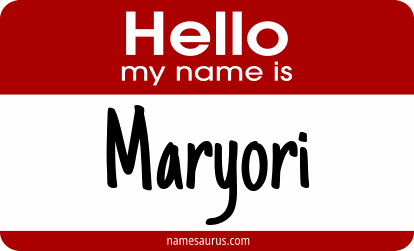 Hello my name is Maryori png download