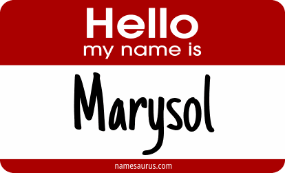 Hello my name is Marysol png download