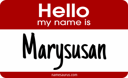 Hello my name is Marysusan png download
