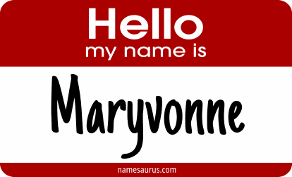 Hello my name is Maryvonne png download