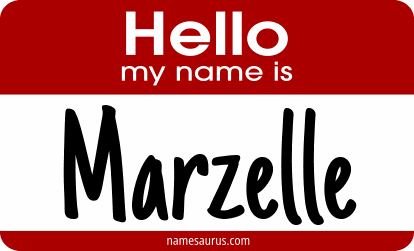 Hello my name is Marzelle png download