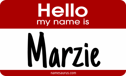 Hello my name is Marzie png download